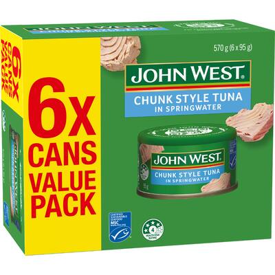 john west tuna springwater