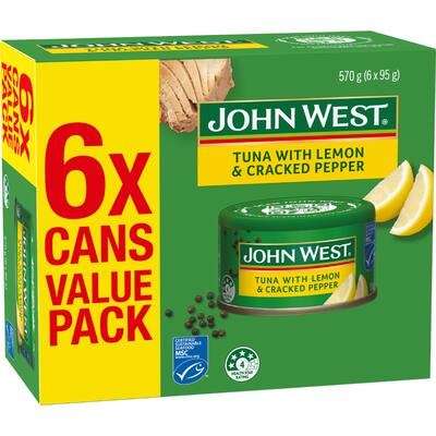 john west tuna lemon pepper