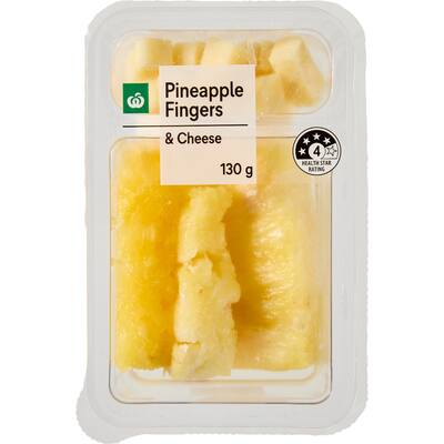 fresh fruit snack pot pineapple & cheese