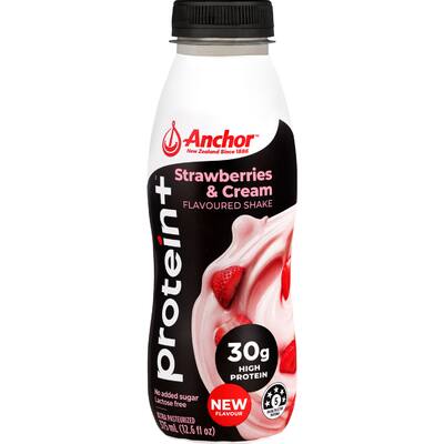 anchor protein+ flavoured milk strawberry