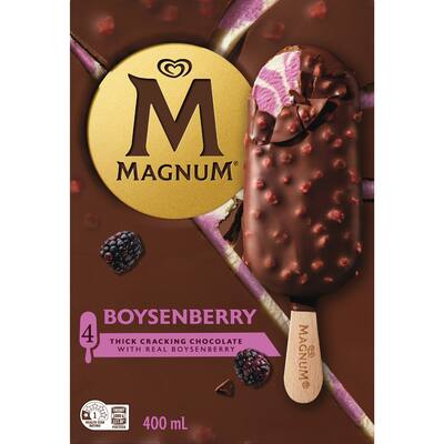 magnum ice cream on stick boysenberry