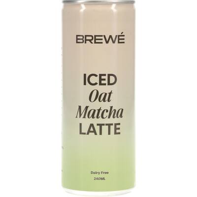 brewe iced oat matcha latte