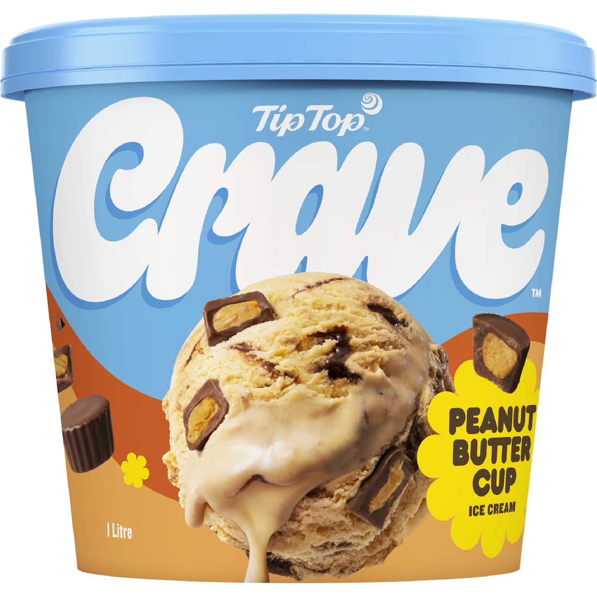 Buy Tip Top Crave Ice Cream Peanut Butter Cup 1L Tub online at ...