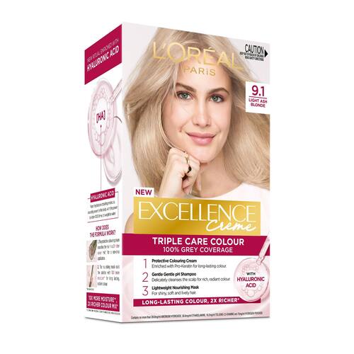 Loreal Excellence Hair Colour Light Ash Blonde 9.1