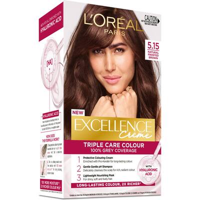 loreal excellence hair colour natural frosted brown 5.15