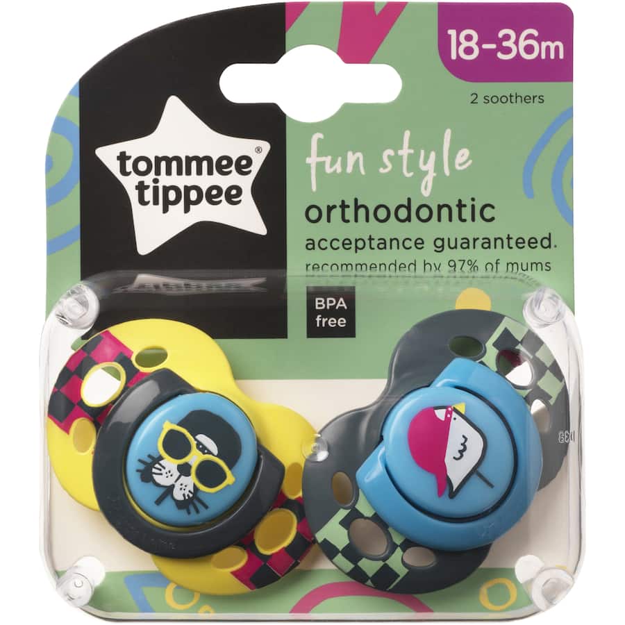 Tommee Tippee Comforters Fun Soother 18-36 Months