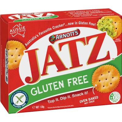 arnotts jatz crackers gluten free