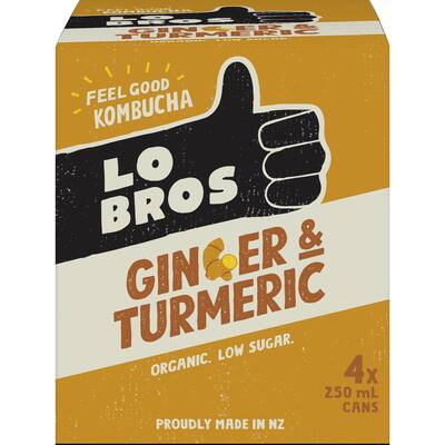 lo bros kombucha ginger turmeric