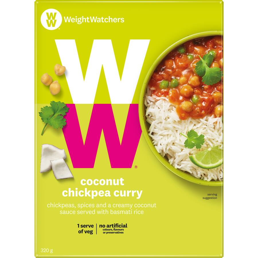Weight Watchers Frozen Meal Coconut Chickpea Curry