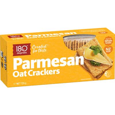 180 degrees crackers parmesan oat