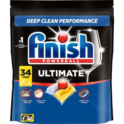 finish dishwasher tablets ultimate all in 1 lemon sparkle