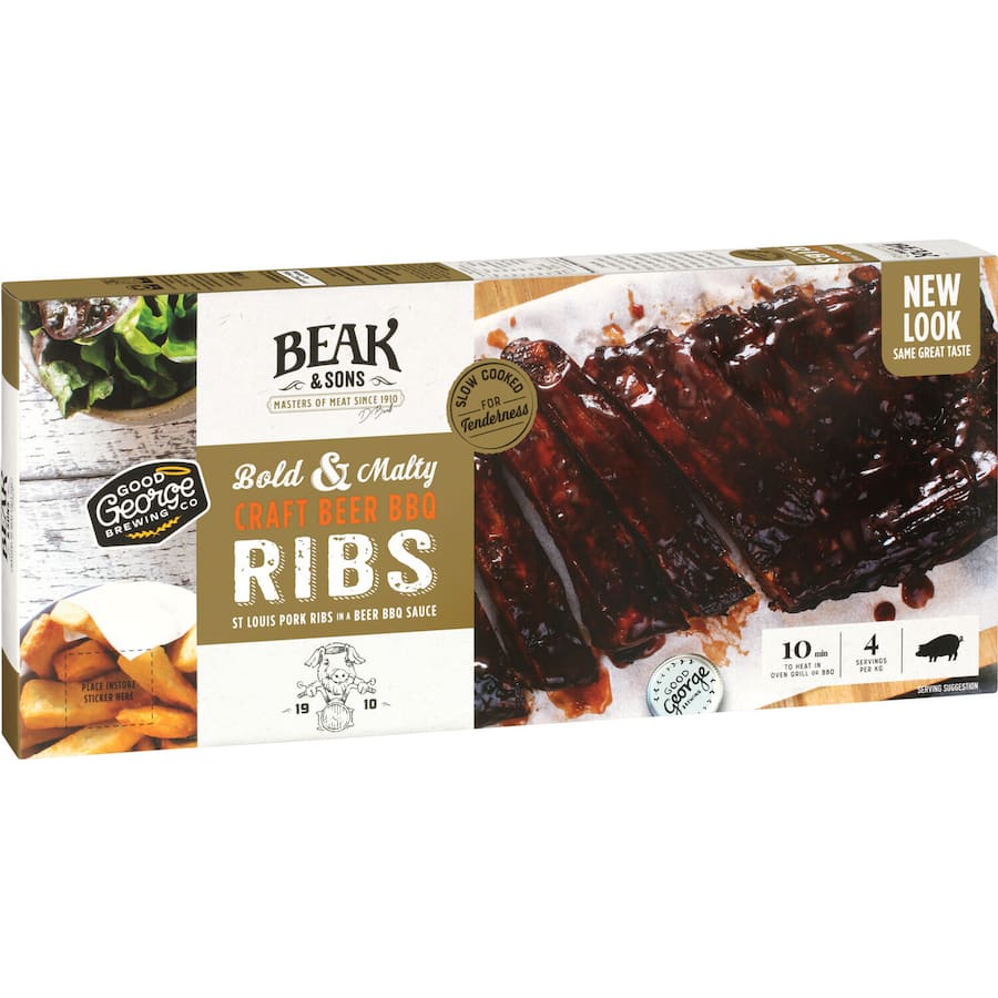 Beak & Sons Bbq Pork Ribs Craft Beer Glazed