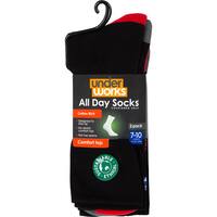 Underworks Mens Socks Cushion Foot Crew Size 7-10
