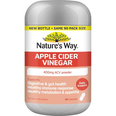 natures way super foods dietary supplement apple cider vinegar