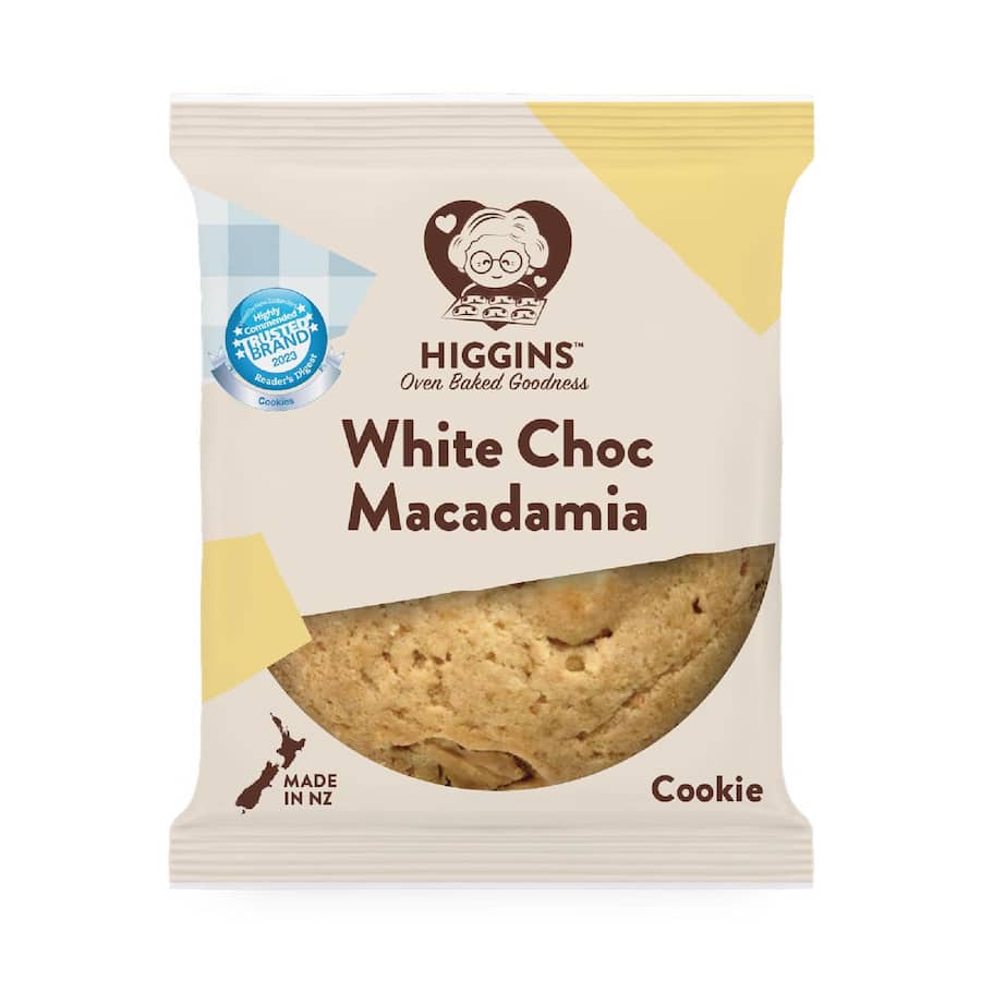 Mrs Higgins Cookies White Chocolate & Macadamia