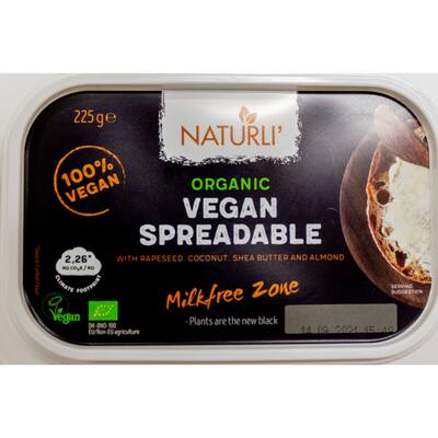 naturli organic vegan spread 
