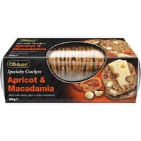 Ob Finest Specialty Crackers Apricot & Macadamia