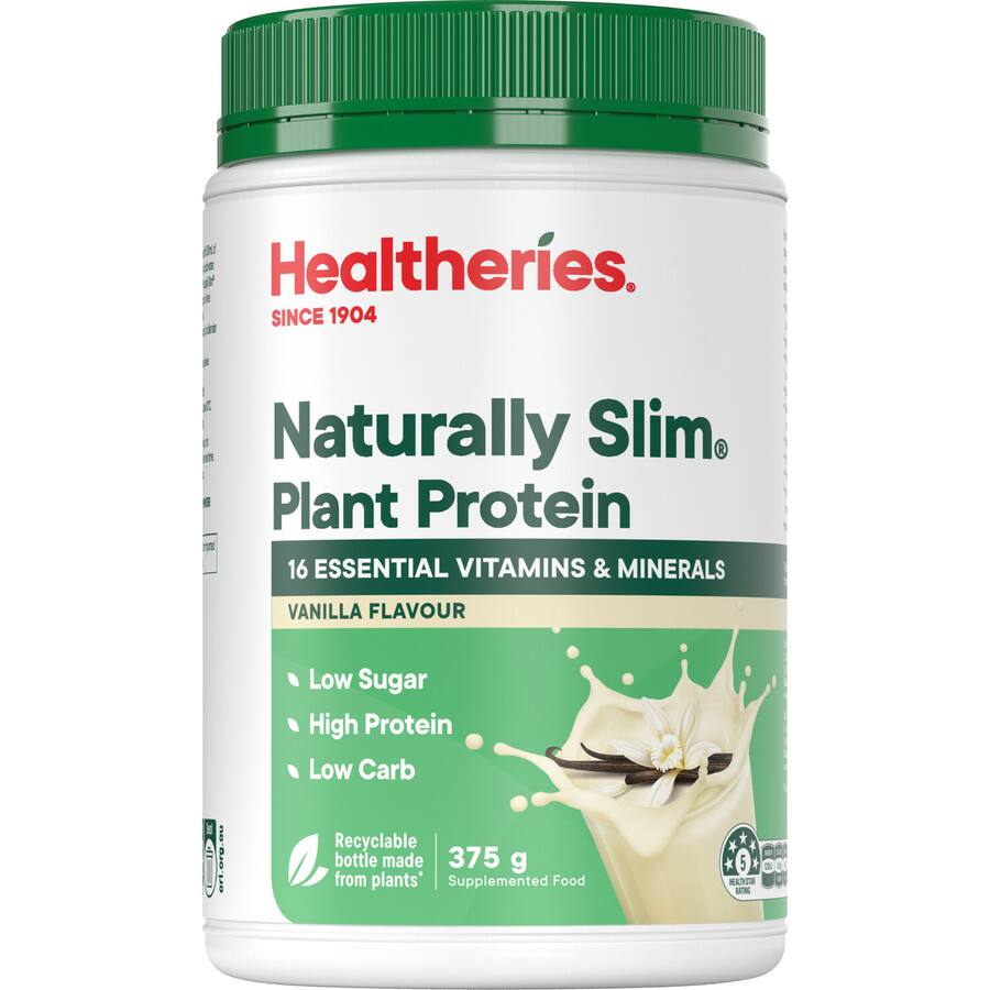 Healtheries Naturally Slim Plant Protein Shake Vanilla