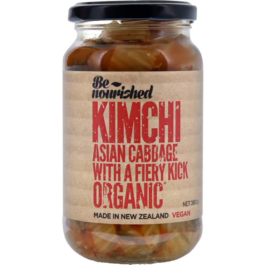 Raw Be Nourished Kimchi Fiery Asian Cabbage Organic