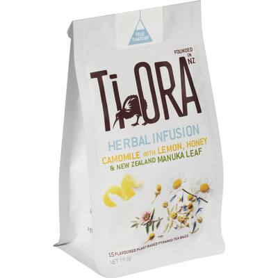 ti ora herbal tea bags camomile with lemon honey