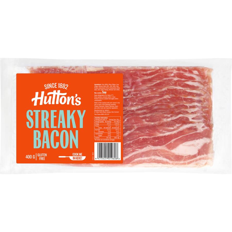 Hutton's Streaky Bacon