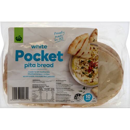 Countdown Pita Bread Pockets 10pk bunch