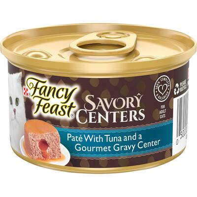 fancy feast savory centers wet cat food pate tuna