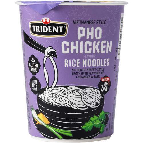 Trident Rice Noodles Pho Chicken Cup