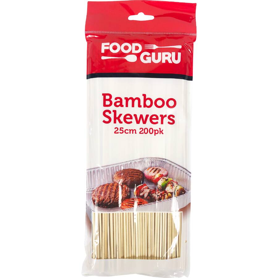 Food Guru Skewers Bamboo 25Cm
