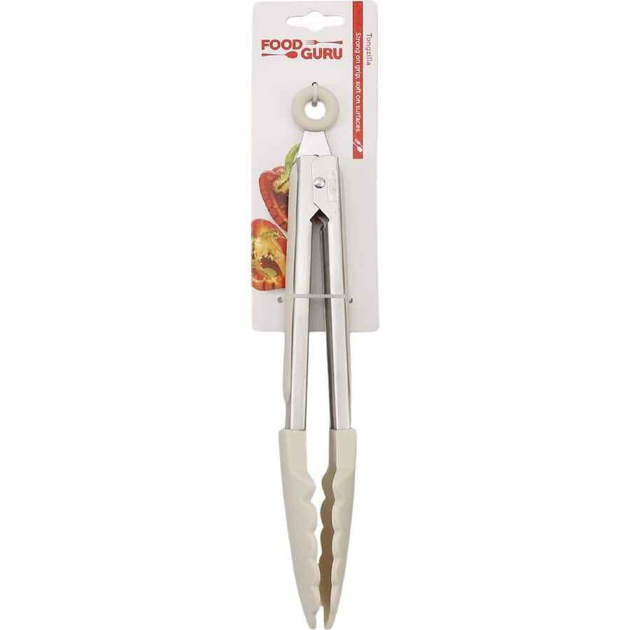 Food Guru Tongs S/S Soft Grip Nylon Head