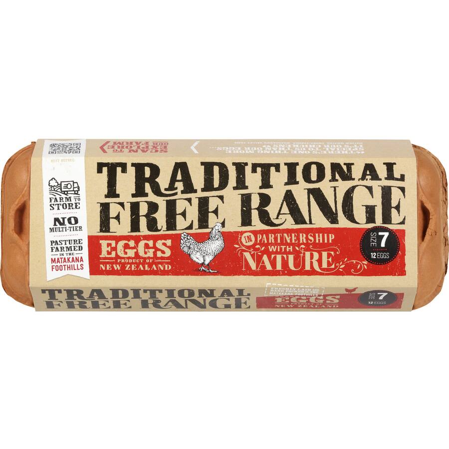 Traditional Eggs Free Range Size 7