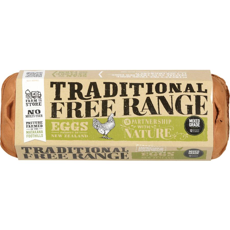 Traditional Eggs Free Range Mixed Grade