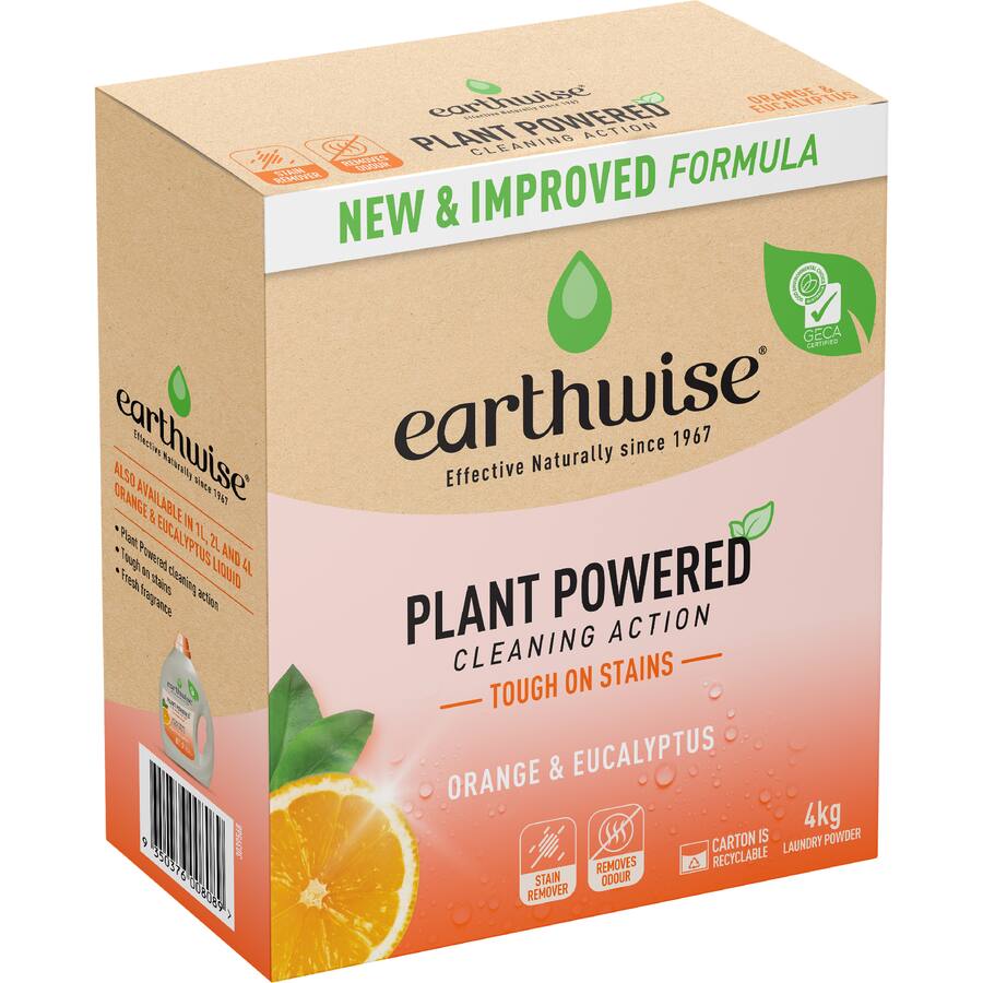 Earthwise Laundry Powder Orange & Eucalyptus