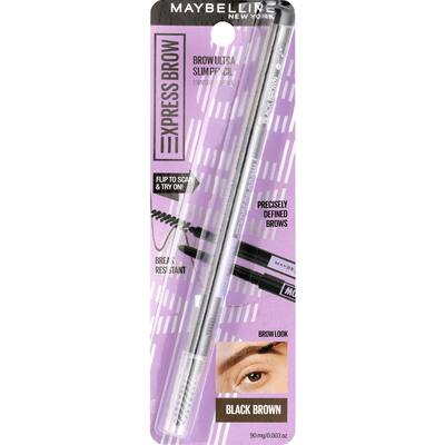 maybelline brow pencil ultra slim black brown