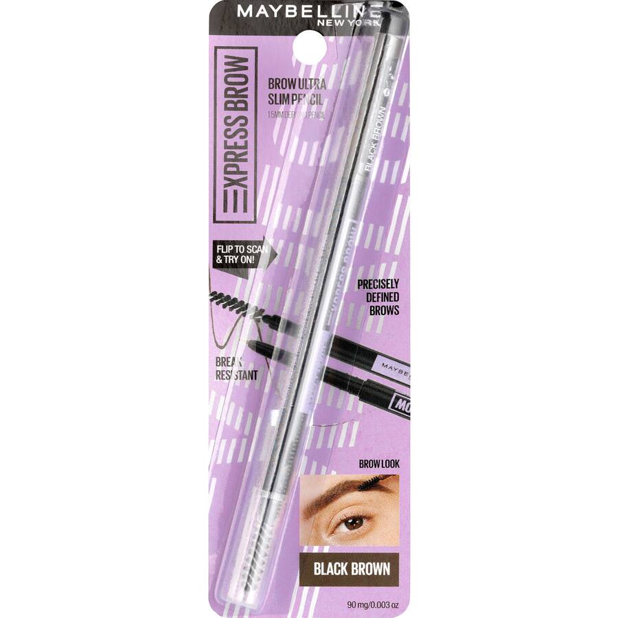 Maybelline Brow Pencil Ultra Slim Black Brown