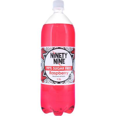 ninety nine soft drink raspberry 99% sugar free
