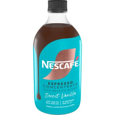 nescafé espresso coffee concentrate sweet vanilla