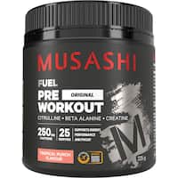 Musashi Pre-Workout Protein Powder Tropical Energy & Performance