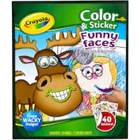 Crayola Activity Set Colour & Sticker Funny Faces