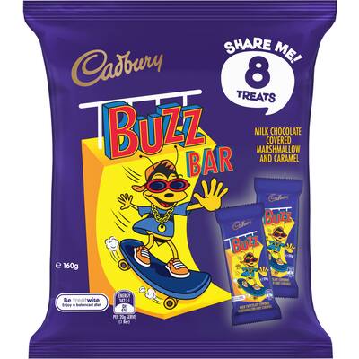 cadbury chocolate sharepack buzz bar