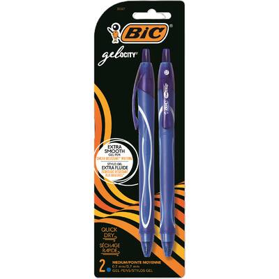 bic gelocity pens blue