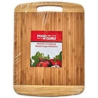 Food Guru Chopping Board Large Bamboo 40 X 30Cm