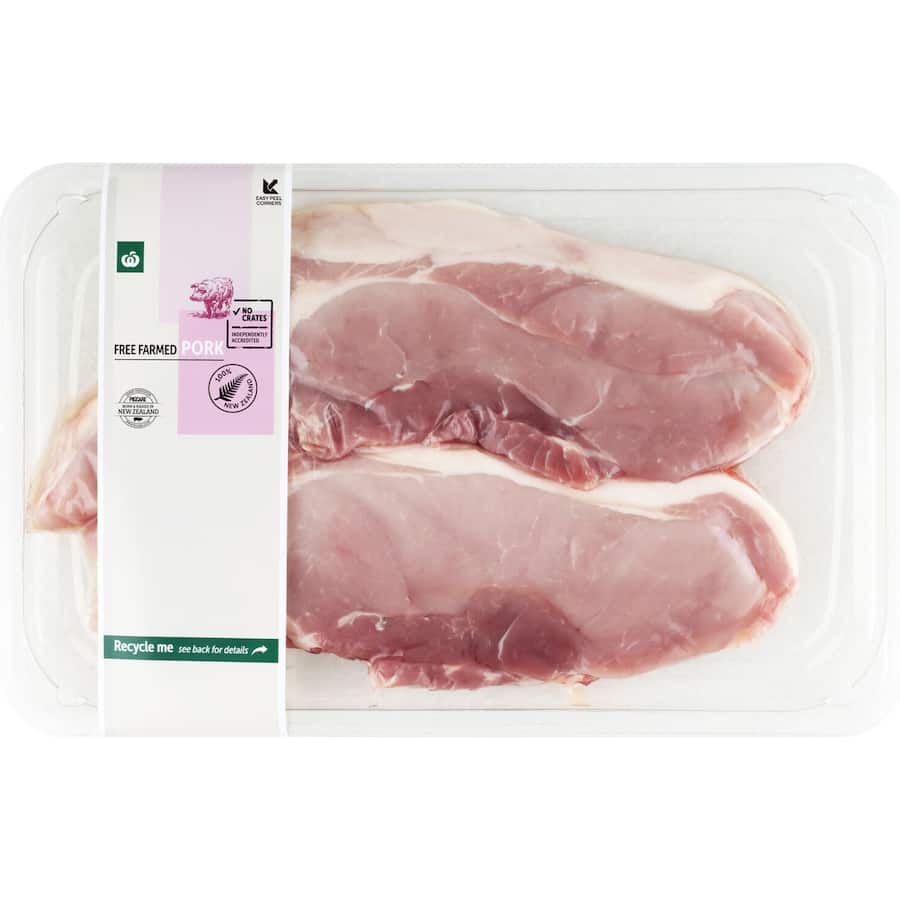Woolworths Nz Free Farmed Pork Rump Steak