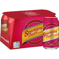 Schweppes Sparkling Duet Raspberry Soft Drink Cans