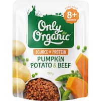Only Organic Pumpkin Potato & Beef 8+ Months