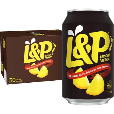 l & p soft drink lemon & paeroa