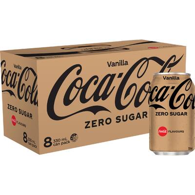coca cola no sugar soft drink vanilla