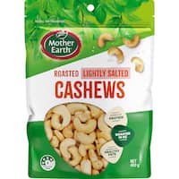 Mother Earth Roasted & Lightly Salted Cashews 400g