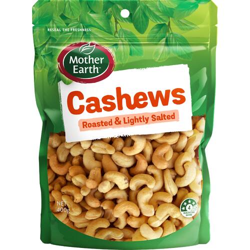 Mother Earth Cashews Roasted & Salted