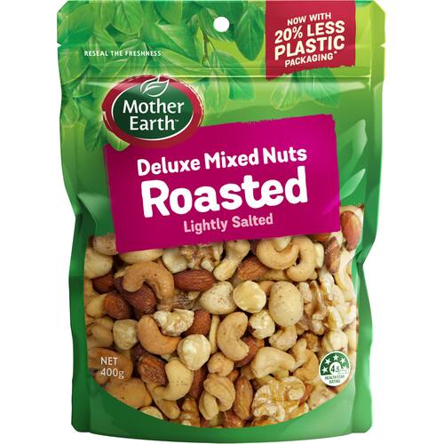 Mother Earth Mixed Nuts Deluxe Roasted Lightly Salted